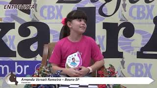 Liga do Enxadrista entrevista Amanda Romeiro de Bauru [upl. by Nawek]