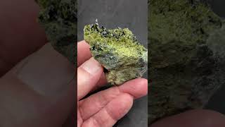 Lustrous Green Epidote Crystals Knappenwand Salzburg Austria 7cm epidote crystals gems europe [upl. by Glorianna]