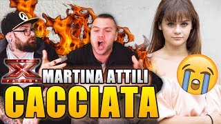 Martina Attili  Cherofobia  X Factor REACTION [upl. by Asilanna395]