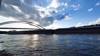 Mississippi River Flooding featuring Tugs and Barges June 232024 HastingsMinnesota [upl. by Shing]