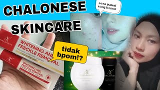 CHALONESE SKINCARE  WHITENING CREAM FLEK  DAY AND NIGHT CREAM  APAKAH UDAH BPOM  CARA PAKAI [upl. by Adnowal]