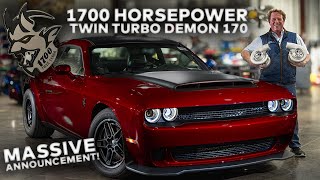 1700 HP TWINTURBO DODGE DEMON 170 ANNOUNCEMENT [upl. by Arraeic]