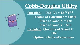 Optimal Choice with CobbDouglas Utility Function [upl. by Johnnie]