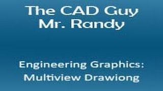 Engineering Graphics Multiview Drawing in AutoCAD [upl. by Laucsap]