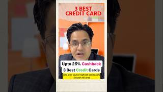 3 Best Credit Cards for Cashback in India Upto 25 Cashback [upl. by Elaina]