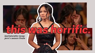 the worst ending in bachelorette history bachelorette recap jenn’s season finale 2024 [upl. by Neelram]