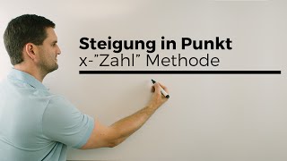 Steigung in einem Punkt XquotZahlquot Methode Polynomdivision  Mathe by Daniel Jung [upl. by Htiekal266]