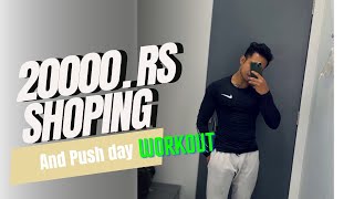 We did 20k Shopping ADIDAS NIKE  Day in my life  Chest day nike adidas chestworkout [upl. by Aiekahs63]