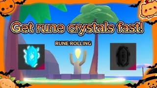 RPG SIM The best way to get RUNE CRYSTALS [upl. by Enitnelav872]