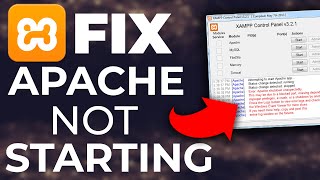 Fix XAMPP Apache Error Apache Shutdown Unexpectedly [upl. by Amaerd]