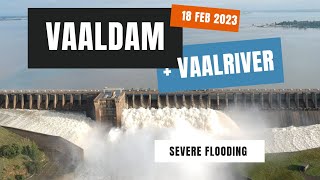 Vaaldam  River 18 Feb 2023  Severe Flooding [upl. by Tanaka830]