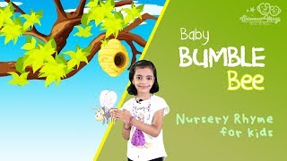 Baby Bumble Bee Song Nursery rhymes for Kids with Lyrics [upl. by Bernat]