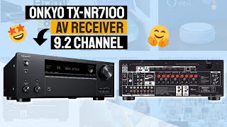 92 Channel  Onkyo TXNR7100 AV Receiver Reviews In 2022 [upl. by Anaicul]