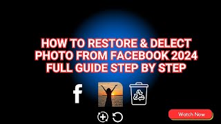 How to recover posts amp photo and video on facebook [upl. by Atteuqahc]