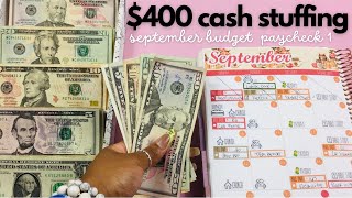 LOW CASH ENVELOPE STUFFING 2024  Paycheck Cash Stuffing  SAVINGS CHALLENGE STUFFING  September 2 [upl. by Englebert477]