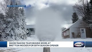 Snowmaking team begins work at Bretton Woods [upl. by Aenehs442]