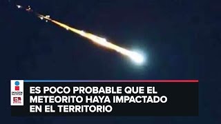 Ilumina meteorito el cielo mexicano en varios estados [upl. by Nyltyak]