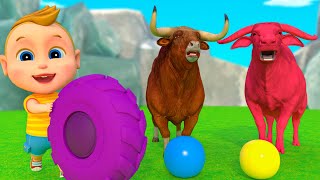 Farmer In The Dell  Animals Songs  Bum Bum Kids Song amp Nursery Rhymes [upl. by Atteoj]