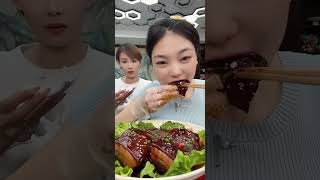 ASMR Satisfying braised pork belly tasting relaxing sound ASMR편안한소리를맛보는만족스러운삼겹살조림 SURMIAN먹방 2390 [upl. by Snowber807]