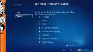 Vista Media Center  Configuring Your TV Guide Service [upl. by Petrick]