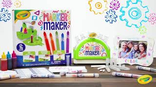 Crayola Marker Maker Make Your Own Markers  Crayola Product Demo [upl. by Awhsoj]