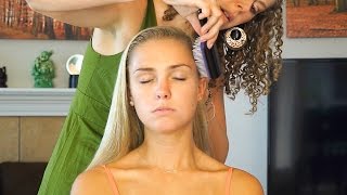 ☺ Relaxing Hair Brushing amp Scalp Massage Sounds Stress Relief  Whisper 3D Binaural ASMR Ear to Ear☺ [upl. by Campy]