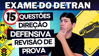 SUPER AULA DO EXAME TEÓRICO DO DETRAN  PROVA SIMULADA DETRAN 2023  Direção Defensiva [upl. by Salita]