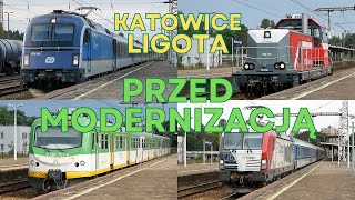 Pociągi na stacji Katowice Ligota  Przed przebudową [upl. by Abbotsun]