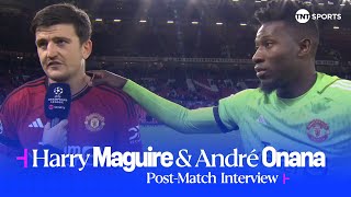 Man United 10 FC Copenhagen PostMatch  Onana amp Maguire the heroes after dramatic UCL win 🎥 [upl. by Cirle]