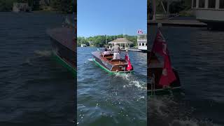 Ruth Ann 1920s 285 Ditchburn leaves Gravenhurst Boatshow [upl. by Lerraj]