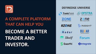 Definedge Universe A complete platform that can help you become a better trader and investor [upl. by Ynoffit]