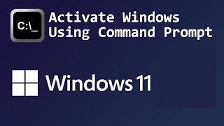 2024 How to Activate Windows 10 or 11 from Command Prompt [upl. by Tertius80]