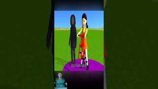 Scary Teacher 3D vs Squid Game Bicycle Wheels Saw Cutting Watermelon Level Max Challenge shorts [upl. by Eiramanna]