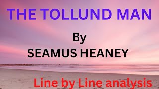 The Tollund Man by Seamus Heaney  summary in Hindi [upl. by Drucill]