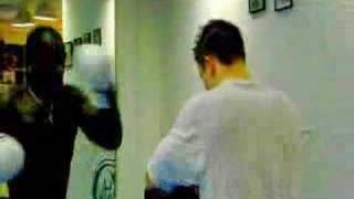 Alain Ngalani Martial Arts Training  Bag Work [upl. by Hamas]