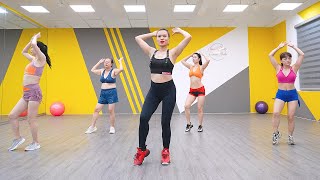 AEROBIC DANCE  Flat Belly Workout  Exercises to Get Slim Belly Fat  Tiny Waist [upl. by Anaidiriv]