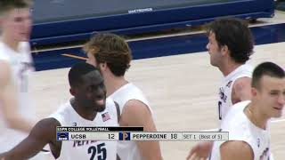 17 UC Santa Barbara vs 12 Pepperdine  NCAA Men Volleyball 02112024 [upl. by Amary417]