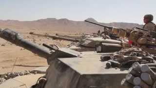 US Marine Tank Platoon Fires at Targets in Jordan Desert  M1A1 Abrams Tank Platoon in Jordan [upl. by Ytinav]