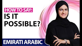 19 One Minute in Emirati Arabic Is it possible [upl. by Galatea117]