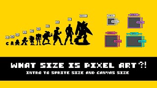 What Size is Pixel Art Intro to Sprite and Canvas Size [upl. by Derward713]