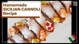 BEST Sicilian CANNOLI Recipe Ever Easy and without Fancy Equipment [upl. by Alejoa]