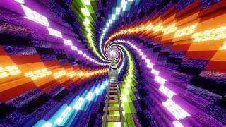 Minecraft Longest Optical Illusion Roller Coaster 9 [upl. by Jarred]