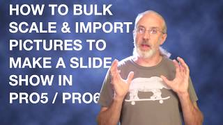 ProPresenter 6 Tutorial How to bulk scale and import pictures for a Pro6 slideshow [upl. by Dutchman]