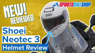 Shoei Neotec 3 flipfront motorcycle helmet review  Sportsbikeshop [upl. by Rebm]