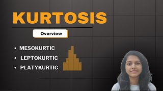 Brief introduction of kurtosis  Three types of kurtosis Mesokurtic Leptokurtic and Platykurtic [upl. by Christina]