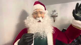 NEW FOR 2023 SVI Lowes Life Size Animated Singing Santa Claus Christmas Decor ALL PHRASES 🎅☃️🎄 [upl. by Nameloc]