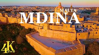 Mdina Malta 🇲🇹 4K UHD  Drone Footage [upl. by Siramad277]