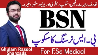 BSNursing  BSN  Scope of Nursing  AdmissionMeritfeeJobs and medical Colleges [upl. by Fevre488]