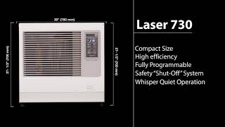 Toyotomi Toyostove Laser 730 15Second Spot  HighEfficiency Heating [upl. by Olmstead143]