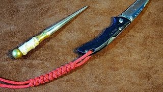 Paracord Snake Knot Knife Lanyard  Simple Easy to Tie Knife Lanyard Tutorial 🛠 [upl. by Branscum908]